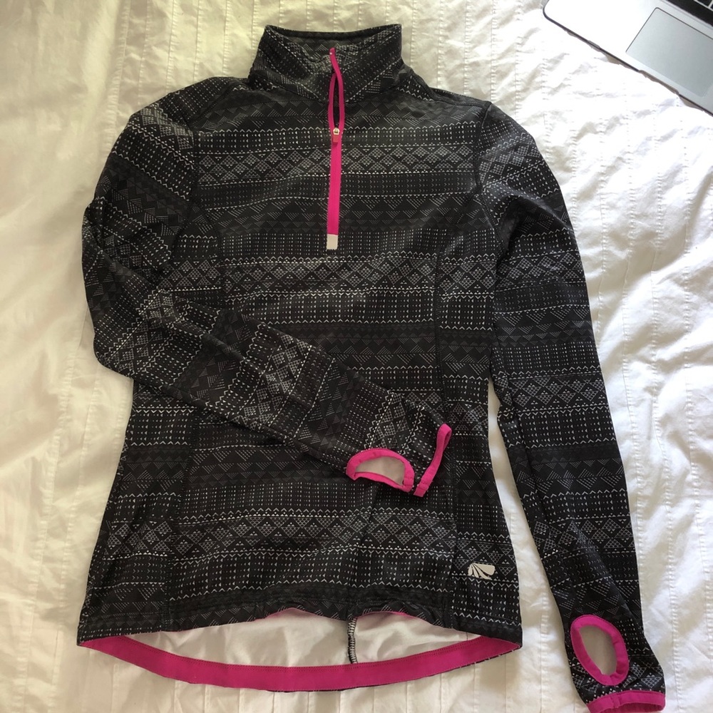 Printed quarter zip